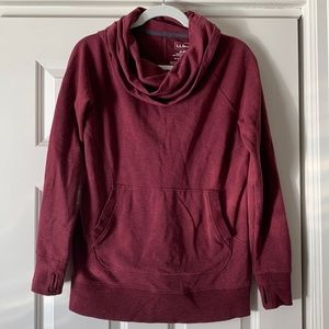 Maroon L. L. Bean Cowl Neck Sweatshirt